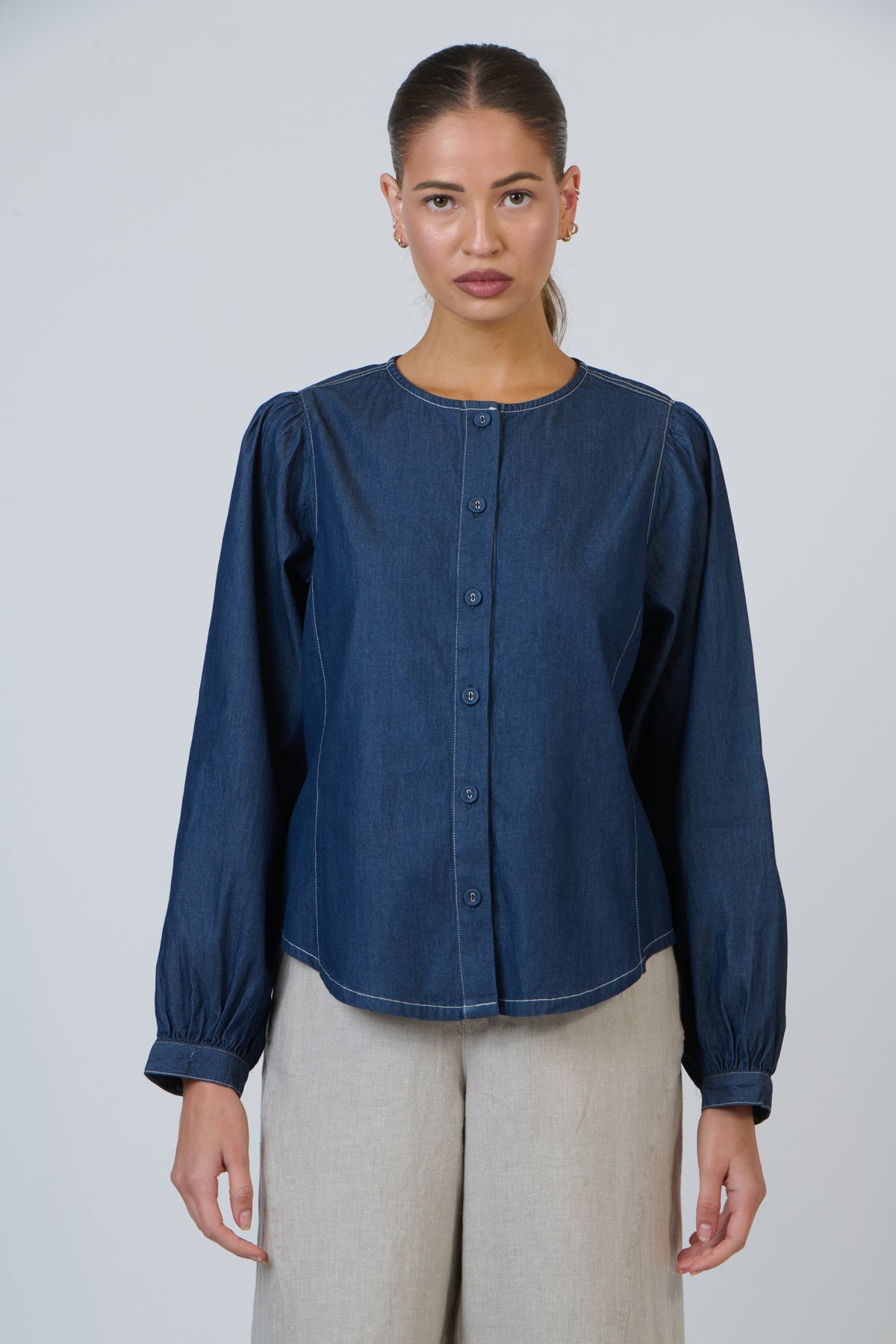 GA679 Denim Top
