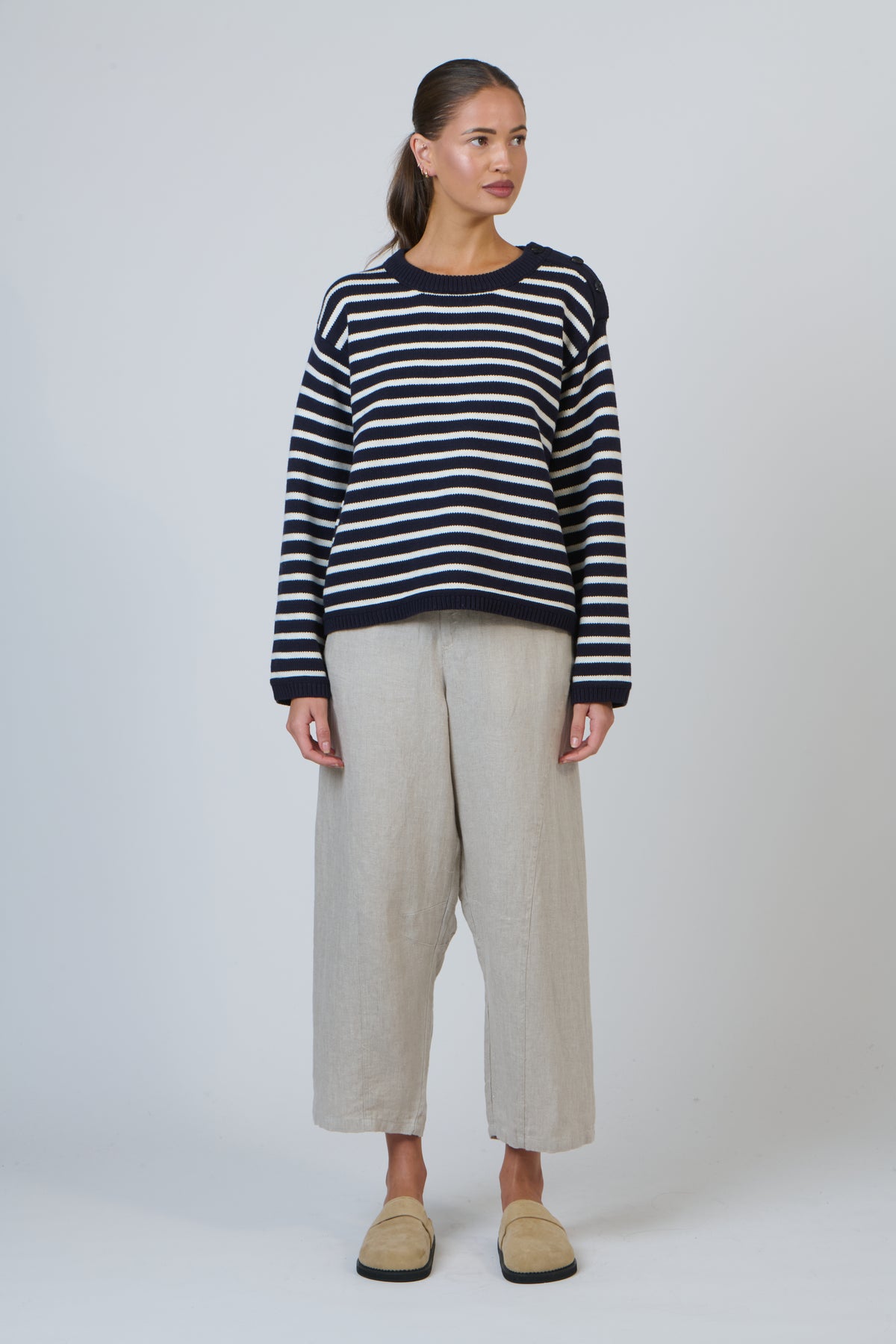 OJ-W36 Ink Mix Knit Jumper