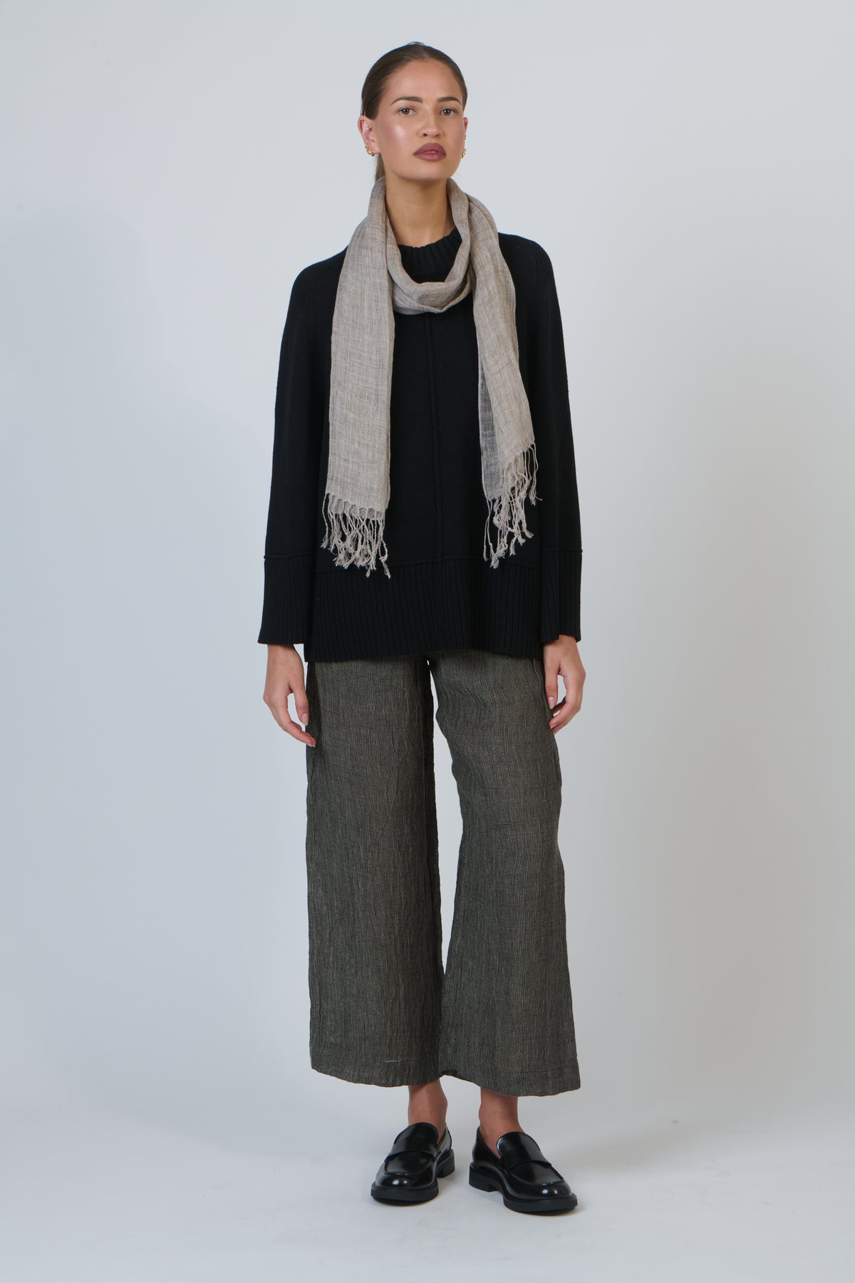 OJ-W47A Black Knit Jumper