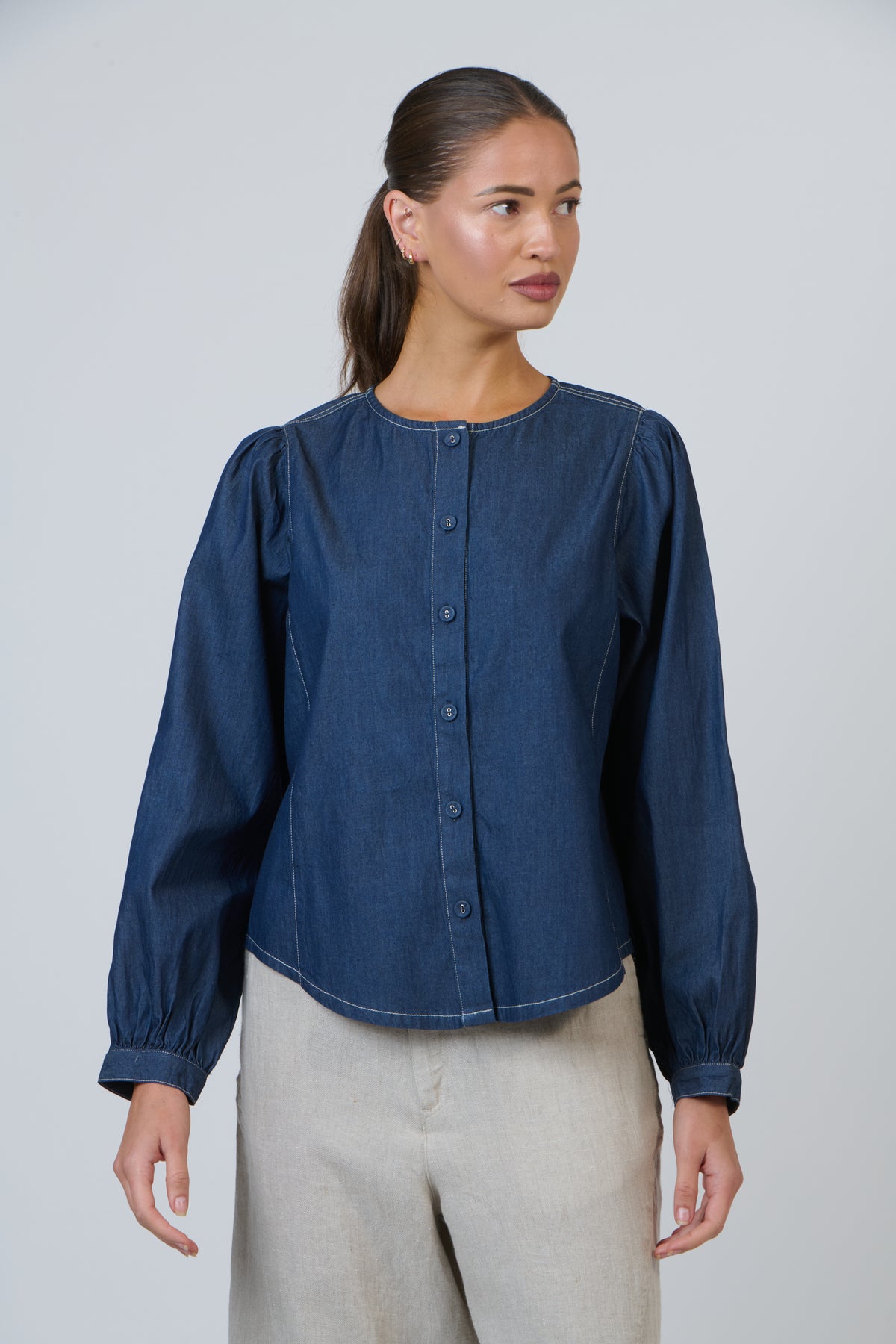 GA679 Denim Top