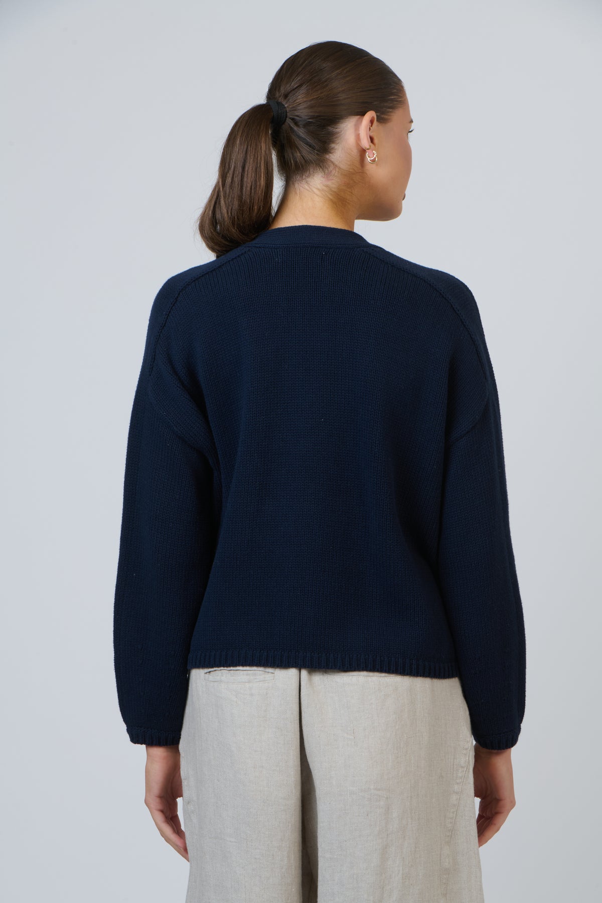 NAT-W51 Ink Knit Cardigan