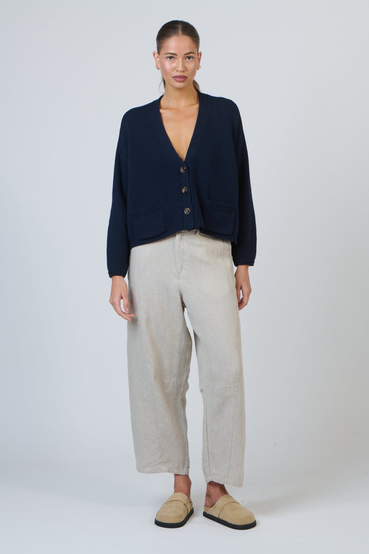 NAT-W51 Ink Knit Cardigan