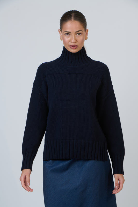 NAT-W54 Ink Knit Jumper
