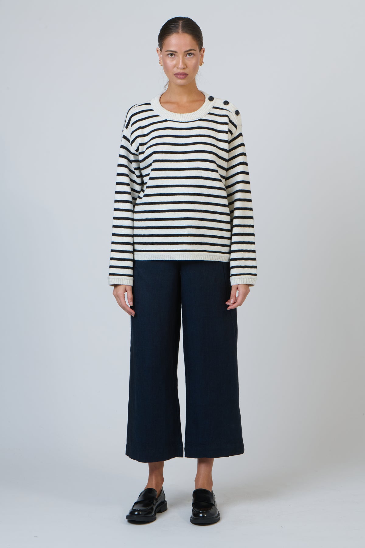 OJ-W36 Creme Mix Knit Jumper