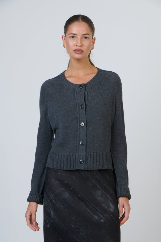 OJ-W43 Cinder Knit Cardigan
