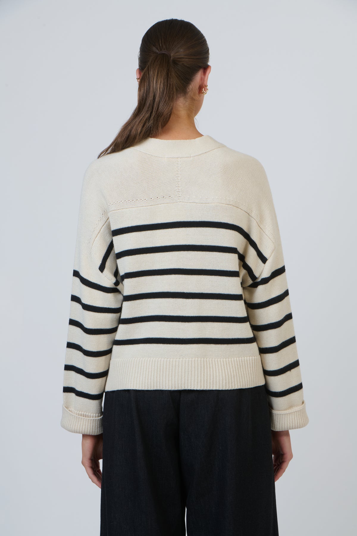 OJ-W48 Sand Mix Knit Cardigan