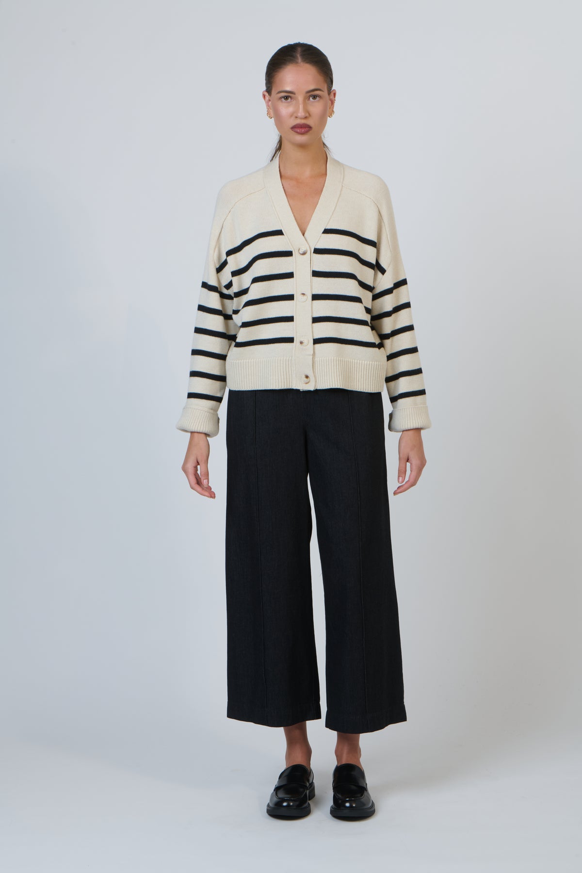 OJ-W48 Sand Mix Knit Cardigan