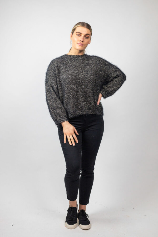 Lurex Jumper Black - Image 3