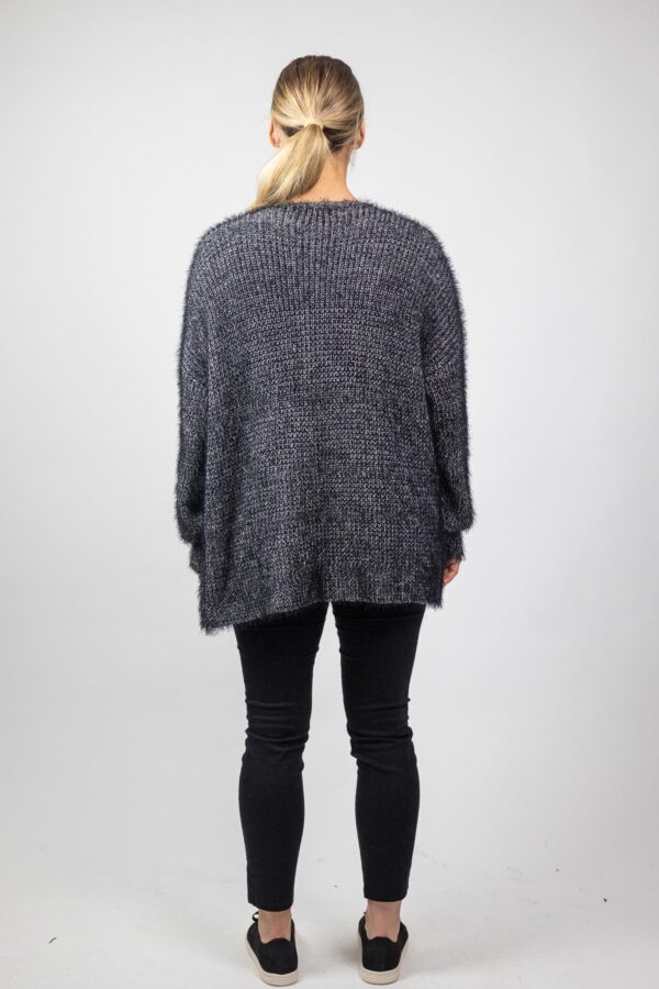 Lurex Cardigan Black - Image 5