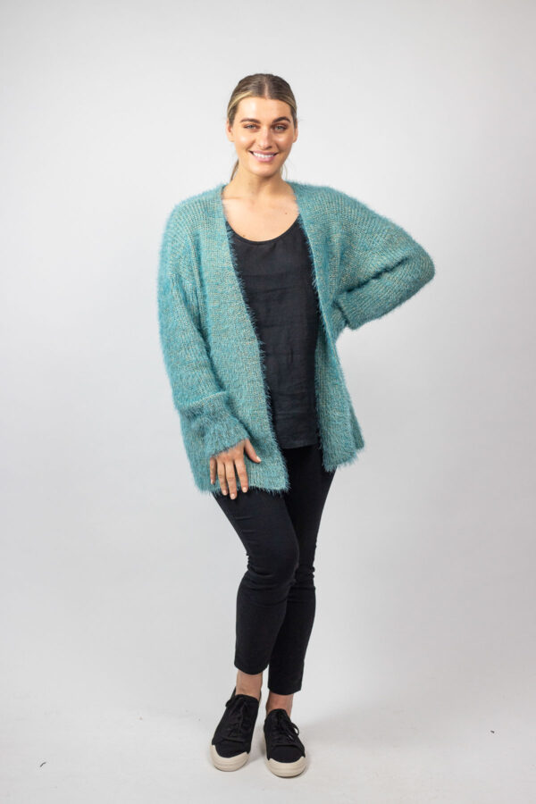 Lurex Cardigan Sea - Image 3