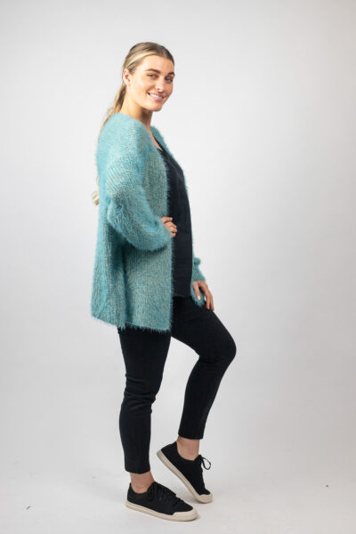 Lurex Cardigan Sea