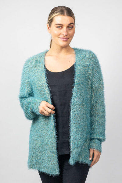 Lurex Cardigan Sea