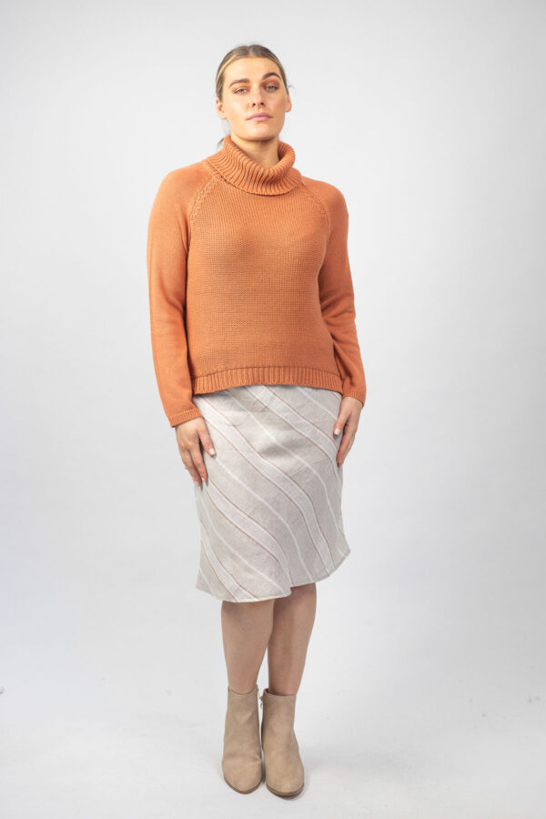Classic Cotton Turtleneck Copper - Image 4