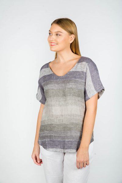 Eliza Top Seattle Grey