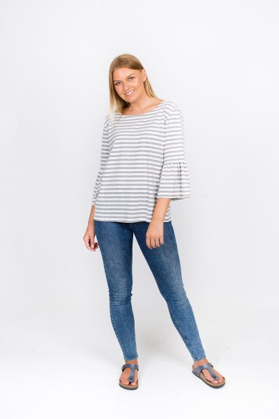 Piper T-Shirt Grey Stripe