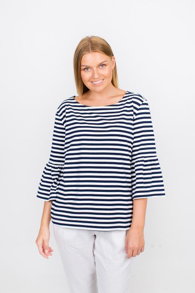 Piper T-Shirt Navy Stripe