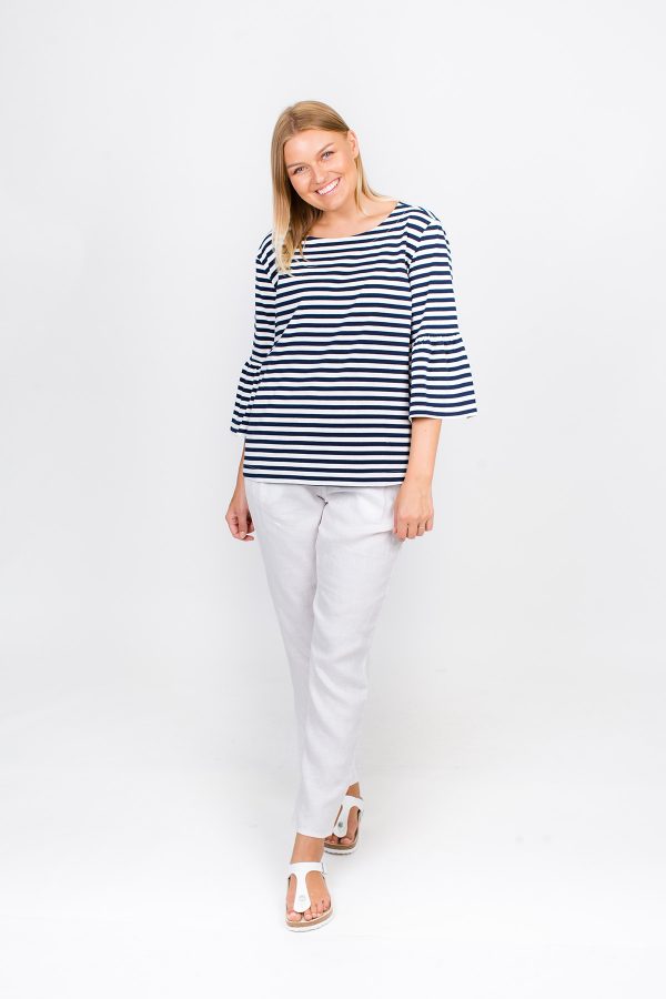 Piper T-Shirt Navy Stripe
