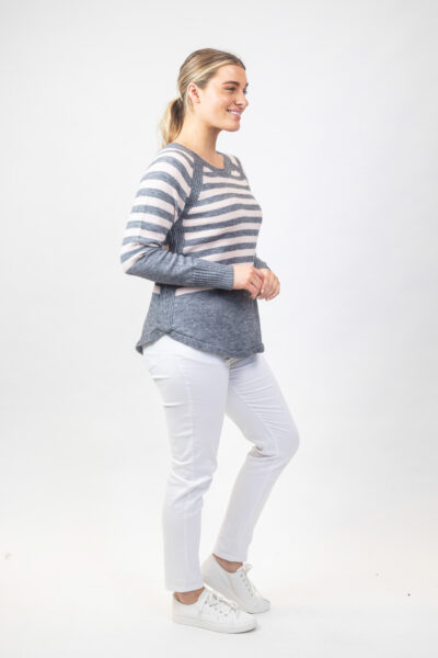 Striped Jumper Grey