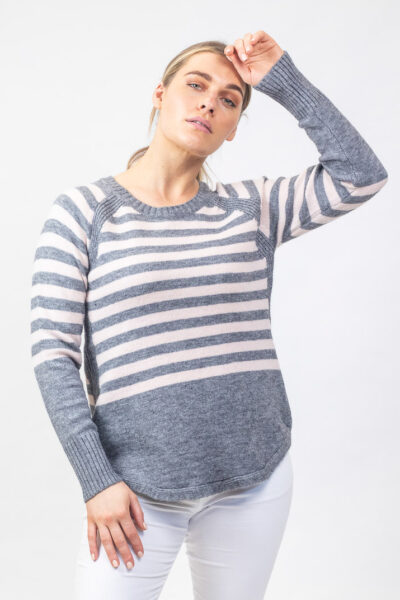 Striped Jumper Grey