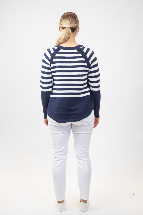 Striped Jumper Navy - Image 4